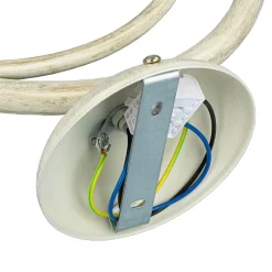 Wohnzimmerlampen|Glaslampen*Luminex Wandleuchte AURORA WHITE in Shabby Weiß