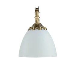 Giovanni Battista Wandleuchte aus Echt-Messing in Bronze Beatrice< Wandleuchten|Küchenlampen