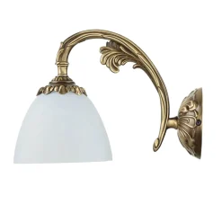 Giovanni Battista Wandleuchte aus Echt-Messing in Bronze Beatrice< Wandleuchten|Küchenlampen