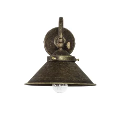 Giovanni Battista Wandleuchte aus Messing in Bronze Antik< Metall Lampen|Messinglampen