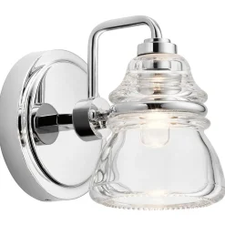 Wandleuchten|Badezimmer Lampe*Elstead Wandleuchte Bad LED G9 IP44 H: 16,3 cm Chrom poliert