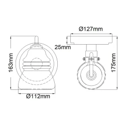 Wandleuchten|Badezimmer Lampe*Elstead Wandleuchte Bad LED G9 IP44 H: 16,3 cm Chrom poliert