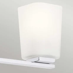Wandleuchten|Badezimmer Lampe*Elstead Wandleuchte Bad LED G9 IP44 3000 K Glas Metall B: 58,4 cm