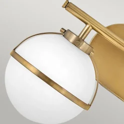 Elstead Wandleuchte Badezimmer Kugelschirm IP44 38,1 cm breit 2x E14< Wandleuchten|Badezimmer Lampe