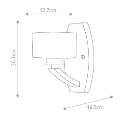 Elstead Wandleuchte Badezimmer LED G9 3000 K IP44 H: 20,3 cm klein< Wandleuchten|Badezimmer Lampe