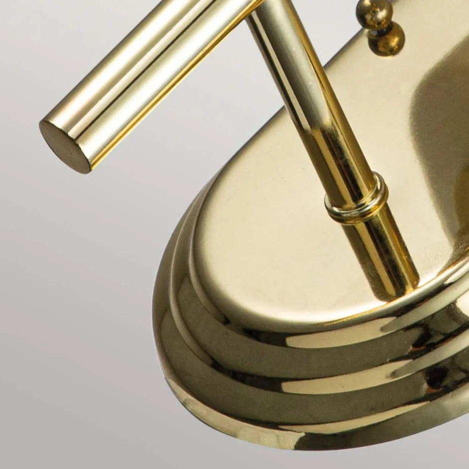 Elstead Wandleuchte Badezimmer LED G9 IP44 H: 21,6 cm Messing Weiß< Wandleuchten|Badezimmer Lampe