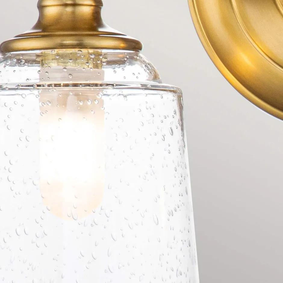 Wandleuchten|Badezimmer Lampe*Elstead Wandleuchte Badezimmer LED G9 IP44 B: 33 cm in Messing