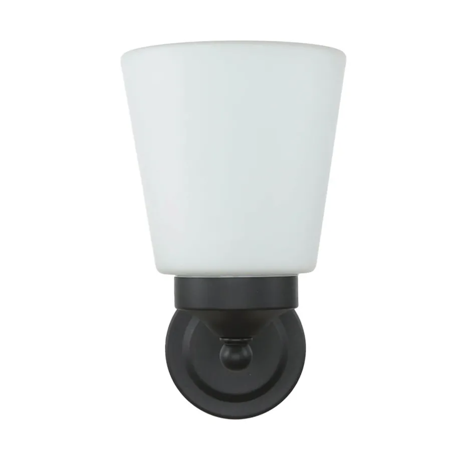 Glaslampen|Feuchtraumleuchten*Nowodvorski Wandleuchte Badezimmer Weiß Schwarz Metall IP44