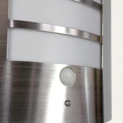 Metall Lampen|Moderne Lampen*Easylight Wandleuchte Bewegungsmelder Edelstahl IP44 wetterfest