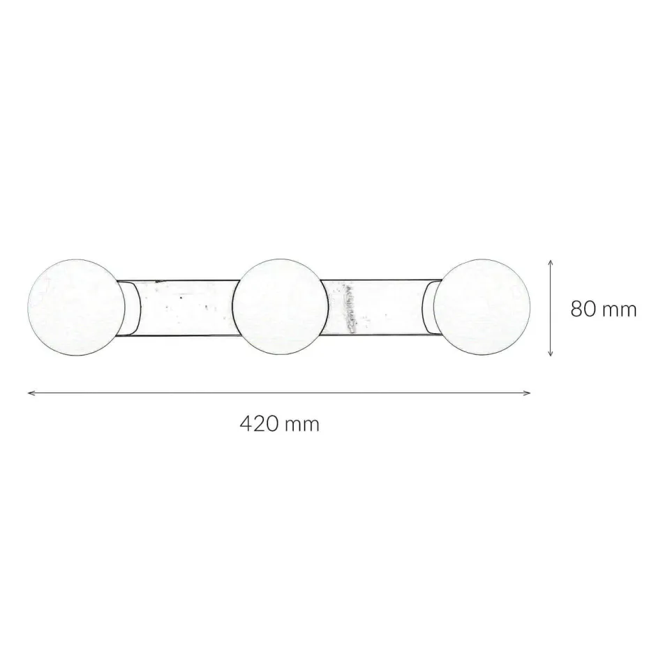 Easylight Wandleuchte BRAZOS in Chrom 3-flmg< Wandleuchten|Flurlampen