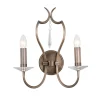 Elstead Wandleuchte CANDELA 12 Echt-Messing in Bronze Lampe< Metall Lampen|Messinglampen