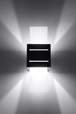 Wandleuchten|Flurlampen*Sollux Wandleuchte CARLO in Schwarz