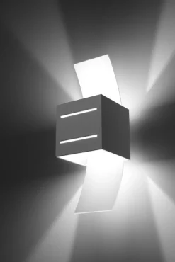 Sollux Wandleuchte CARLO in Weiß< Wandleuchten|Flurlampen