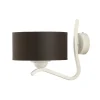 Jupiter Wandleuchte DAGNO Braun Weiß Lampe Bett Flur 1xE27< Wandleuchten|Moderne Lampen