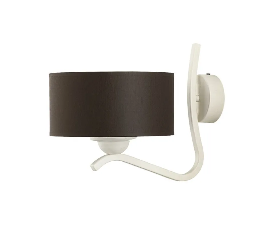 Jupiter Wandleuchte DAGNO Braun Weiß Lampe Bett Flur 1xE27< Wandleuchten|Moderne Lampen
