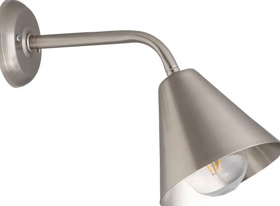 Wandleuchten|Küchenlampen*Lido Wandleuchte DANAE Nickel Echt-Messing Treppenhaus