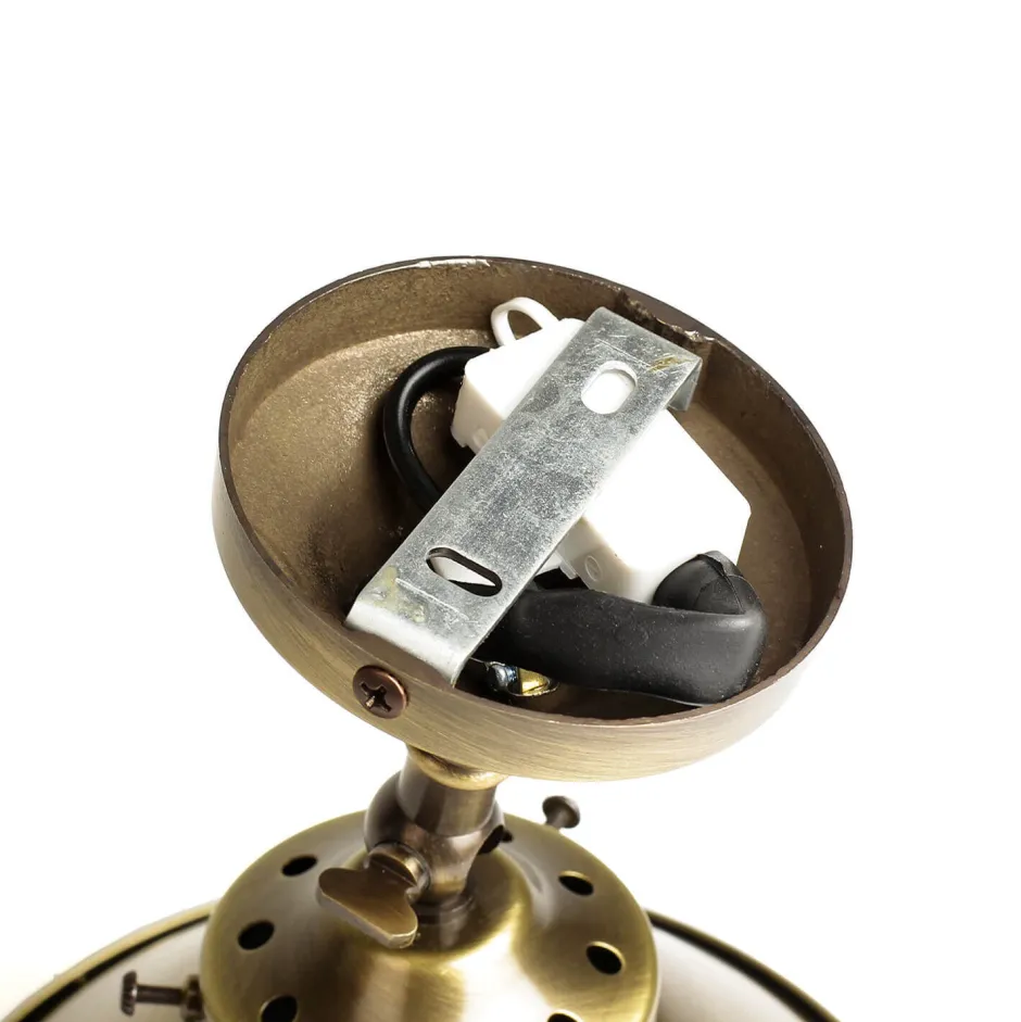 Giovanni Battista Wandleuchte Echt-Messing in Bronze hell< Wohnzimmerlampen|Metall Lampen