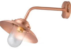 Lido Wandleuchte Echt-Messing IP64 Maritim in Kupfer< Außenleuchten Antik|Außenleuchten Messing