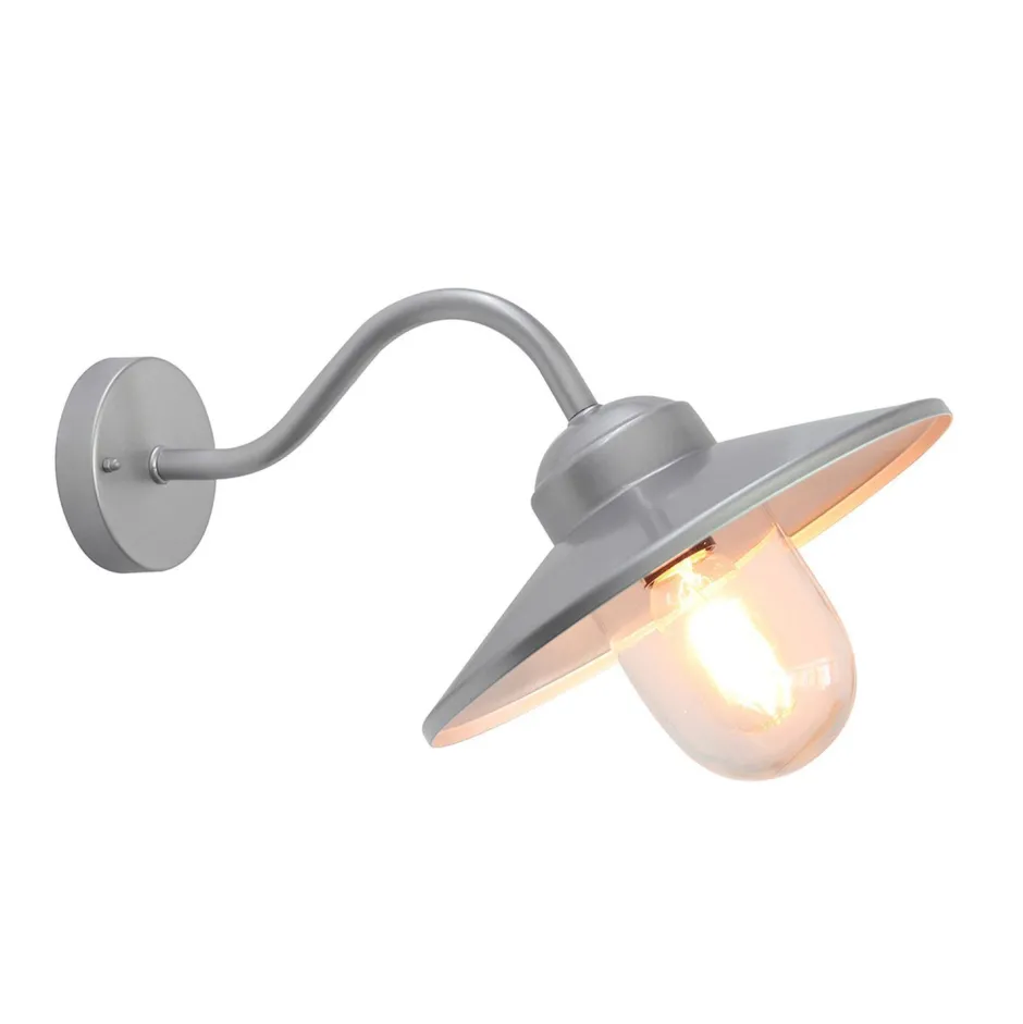 Elstead Wandleuchte Edelstahl Außen Haus Hof Maritim IP44< Außenleuchten Antik|Gartenlaternen