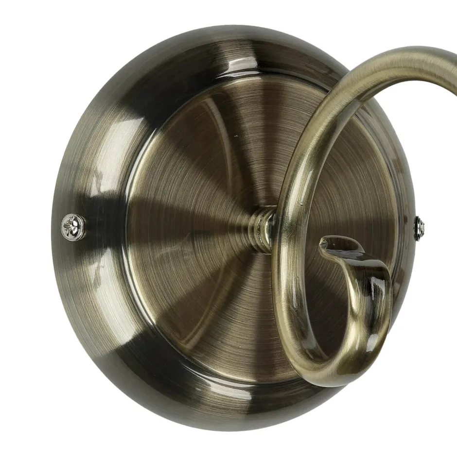 Wandleuchten|Küchenlampen*Easylight Wandleuchte ELISETT mit Glasschirm Antik