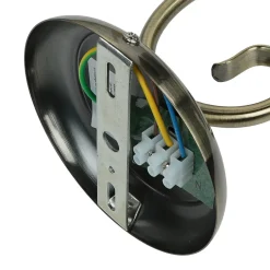 Wandleuchten|Küchenlampen*Easylight Wandleuchte ELISETT mit Glasschirm Antik