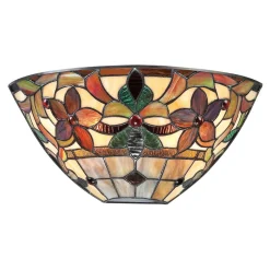 Elstead Wandleuchte FARFALLA 6 Bronze B:37cm Tiffany-Stil< Wandleuchten|Flurlampen