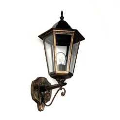 Easylight Wandleuchte für Außen Schwarz Kupfer BRISTOL II IP44 E27< Rustikale Lampen|Rustikale Außenleuchten