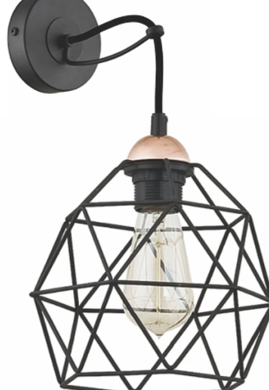 TK Lighting Wandleuchte GALAXY Schwarz Metall Modern Design< Wandleuchten
