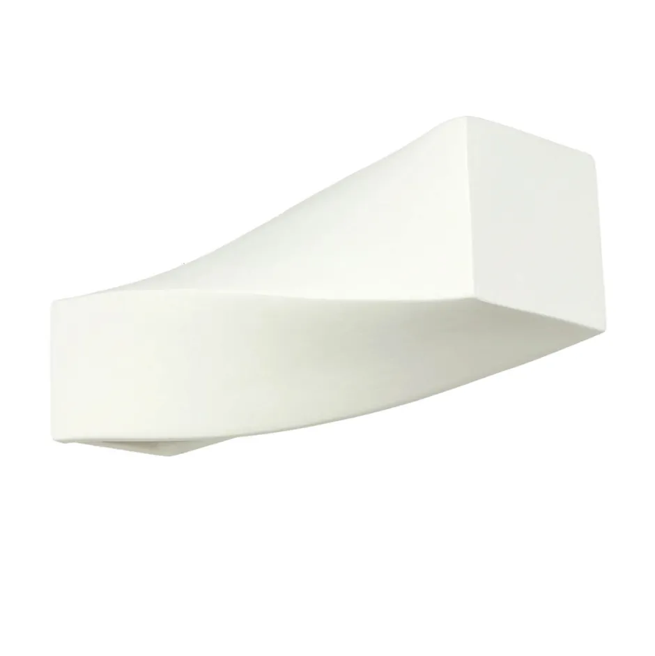 Wandleuchten|Flurlampen*Sollux Wandleuchte Gips bemalbar Weiß E27 TAURUS