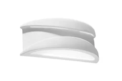 Sollux Wandleuchte Gips bemalbar Weiß Lichtmuster< Wandleuchten|Flurlampen