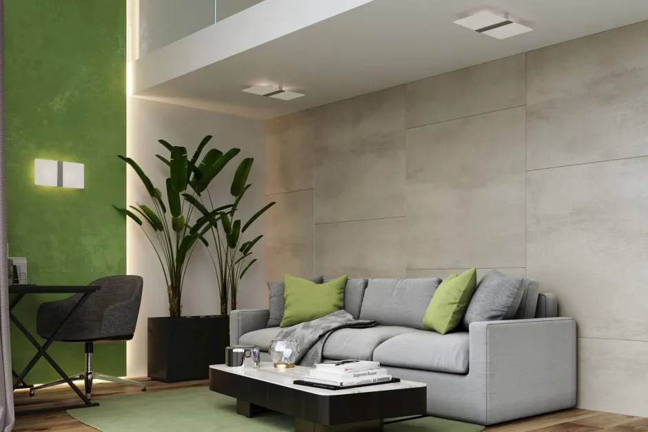 Wohnzimmerlampen|Glaslampen*Sollux Wandleuchte Glas Metall 35 cm breit Weiß Chrom 2x G9