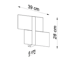 Wandleuchten|Flurlampen*Sollux Wandleuchte Glas Metall Weiß 2x G9 blendarm dekorativ