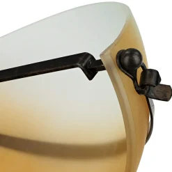 Elstead Wandleuchte Glas Schirm Orange Bronze Rustikal innen< Wandleuchten|Flurlampen