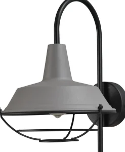 Wandleuchten|Küchenlampen*Masterlight Wandleuchte Grau PRATO Handarbeit Ø25cm Industrie