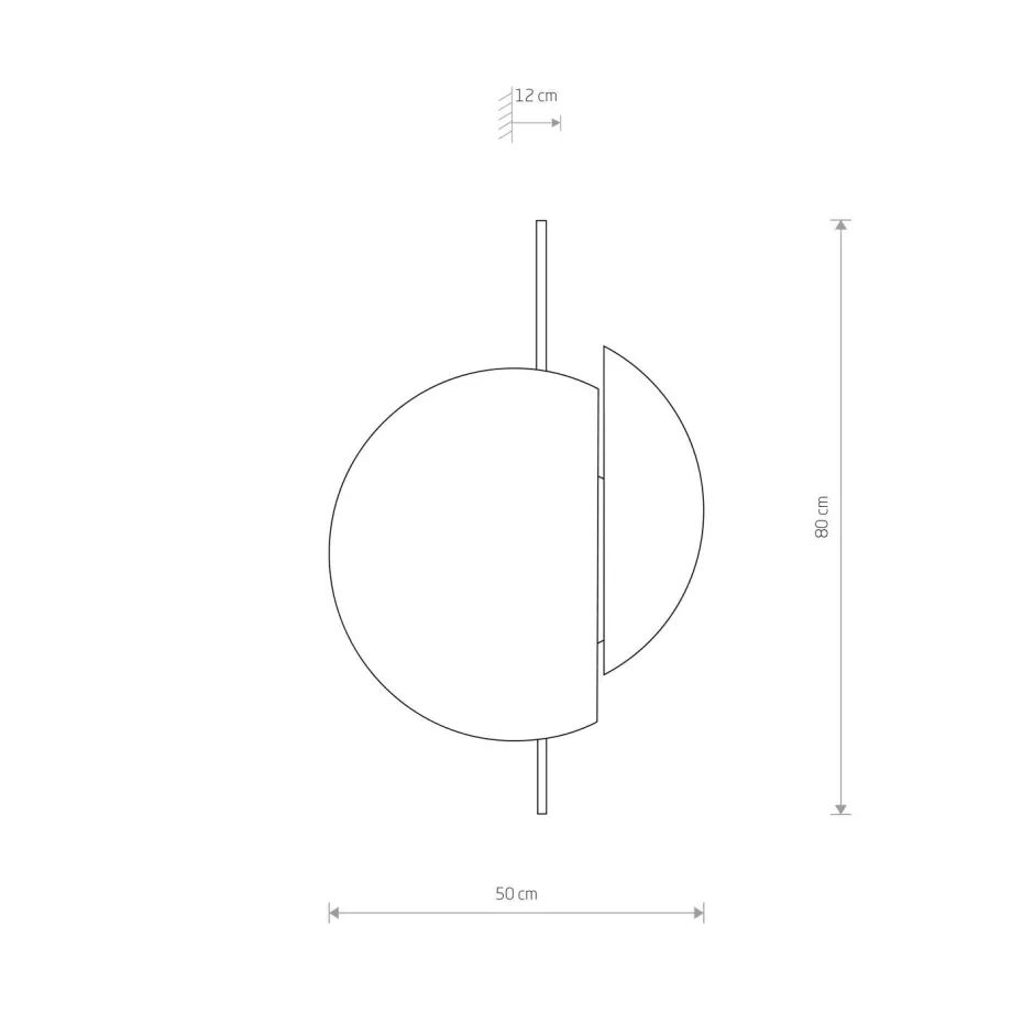 Wandleuchten|Flurlampen*Nowodvorski Wandleuchte groß H: 80 cm Holz Metall flach indirekt 2x GX53