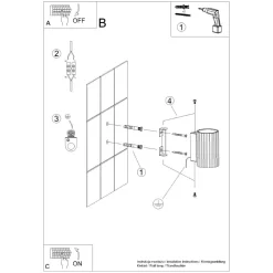 Sollux Wandleuchte GU10 H: 10 cm klein in Grün Modern Aluminium< Flurlampen|Wohnzimmerlampen