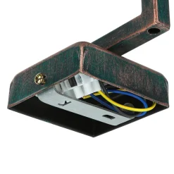 Luminex Wandleuchte HAKON Kupfer Antik Echt Holz Metall< Wandleuchten|Küchenlampen