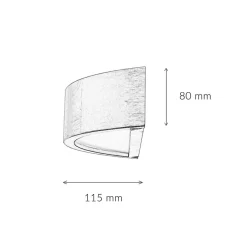 Wandleuchten|Flurlampen*Lamkur Wandleuchte Holz Flurlampe 40cm vielseitig ARBARO