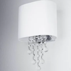 Wandleuchten|Flurlampen*Searchlight Wandleuchte im Jugendstil weiß