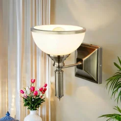 Wandleuchten|Flurlampen*Easylight Wandleuchte in Messing antik MARLOW Wandlampe Flur