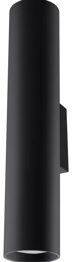 Sollux Wandleuchte innen Schwarz 30 cm hoch Up Down Metall< Wohnzimmerlampen|Moderne Lampen