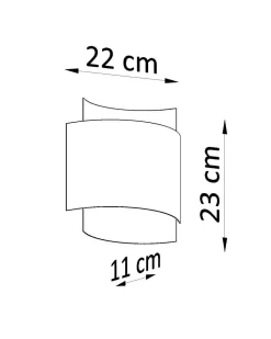 Sollux Wandleuchte innen Up Down Metall Weiß H: 23 cm G9< Wandleuchten|Flurlampen