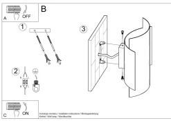 Sollux Wandleuchte innen Up Down Metall Weiß H: 23 cm G9< Wandleuchten|Flurlampen