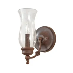 Wandleuchten|Rustikale Lampen*Elstead Wandleuchte JASCHA Bronze Klar Design Lampe