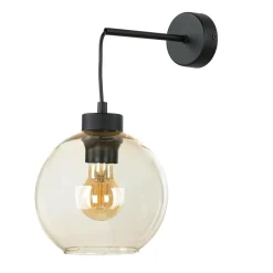 TK Lighting Wandleuchte KALETE Bernsteinfarben Flur Lampe E27< Wandleuchten|Flurlampen