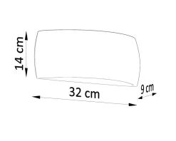 Sollux Wandleuchte Keramik 32 cm Up Down bemalbar Weiß< Wandleuchten|Flurlampen