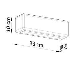Sollux Wandleuchte Keramik bemalbar 33 cm indirekt Up Down< Wohnzimmerlampen|Keramiklampen
