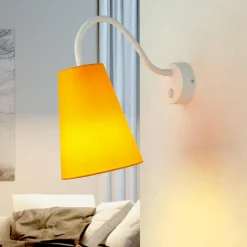 Kinderzimmerlampen|Kinderlampen*TK Lighting Wandleuchte Kinderzimmer Orange Metall 3flmg Ø13cm