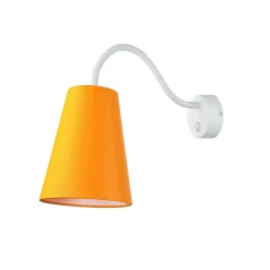 Kinderzimmerlampen|Kinderlampen*TK Lighting Wandleuchte Kinderzimmer Orange Metall 3flmg Ø13cm