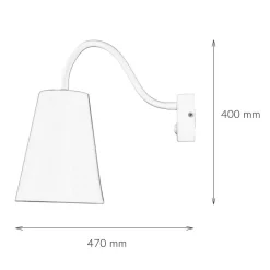 Kinderzimmerlampen|Kinderlampen*TK Lighting Wandleuchte Kinderzimmer Orange Metall 3flmg Ø13cm